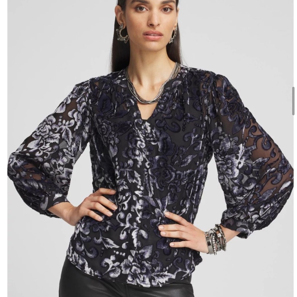 Elegant Black and Gray Women's Top